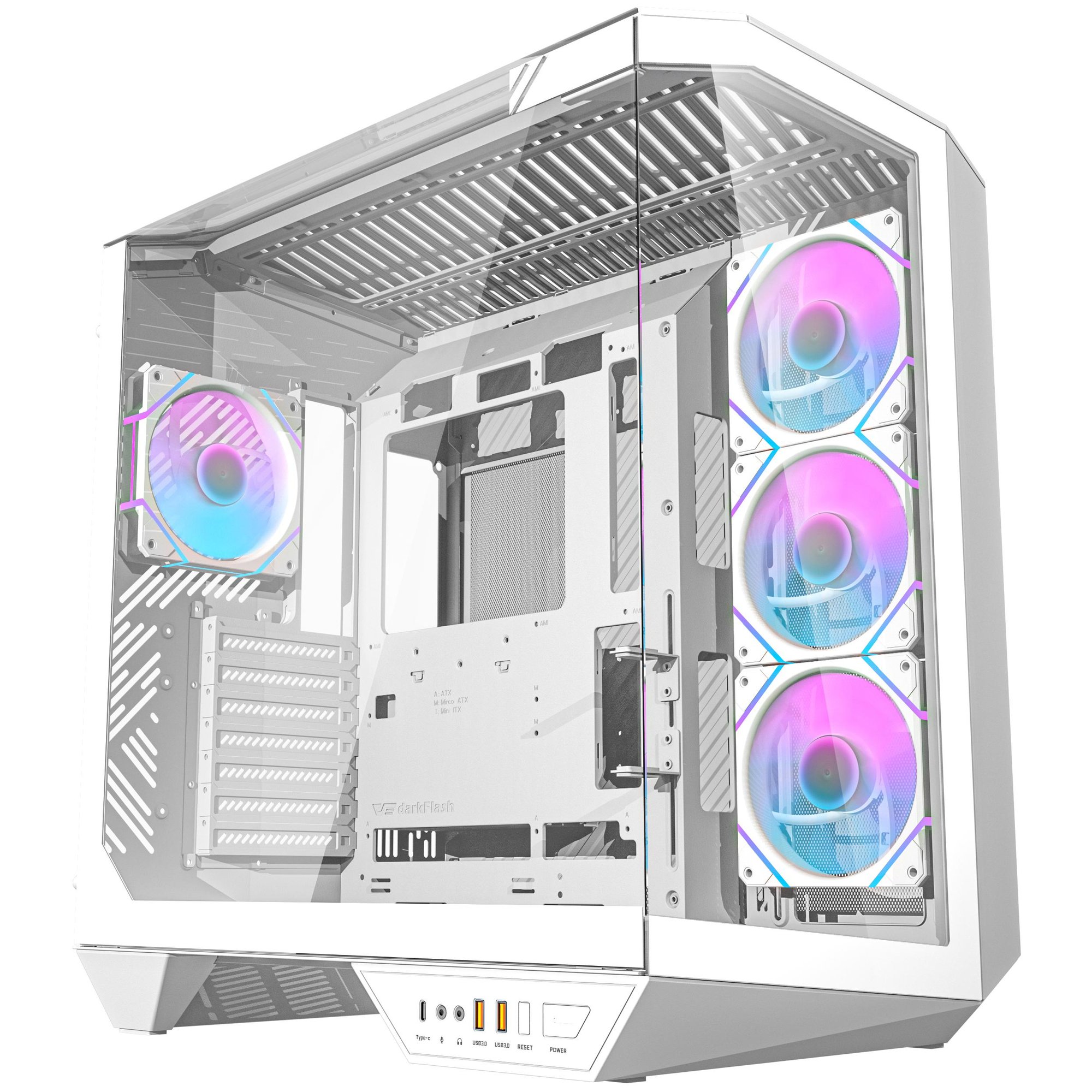 DarkFlash Full Tower PC Unit - DC-DY470-W-ES1 (ATX, EATX, micro ATX, Mini-ITX)