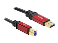Cable USB Delock Premium - 5 m, Negro