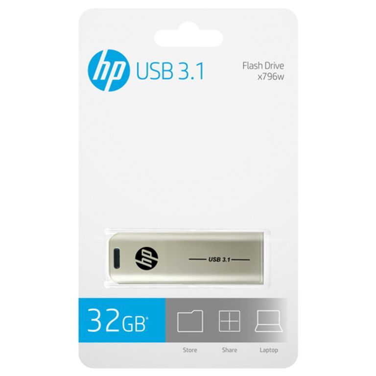 HP x796w Disque flash USB 32 Go Type-A 3,2 Gen 1 (3,1 Gen 1) Argent