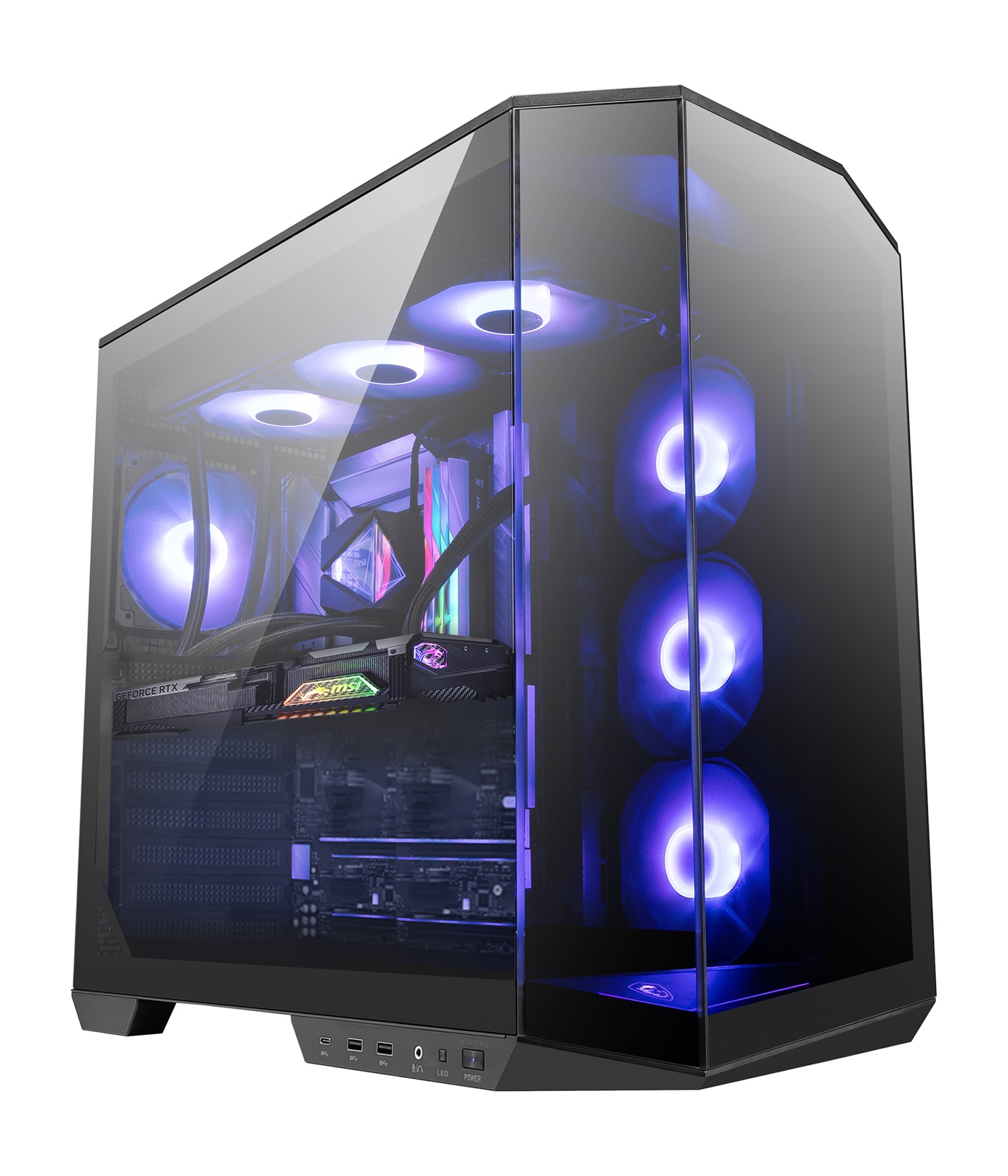 VIST PbMSI PZ Ryzen 7 7800X3D - 32GB de RAM - Tarjeta gráfica NVIDIA GeForce 5060Ti - SSD NVMe de 2TB - WiFi - Windows 11