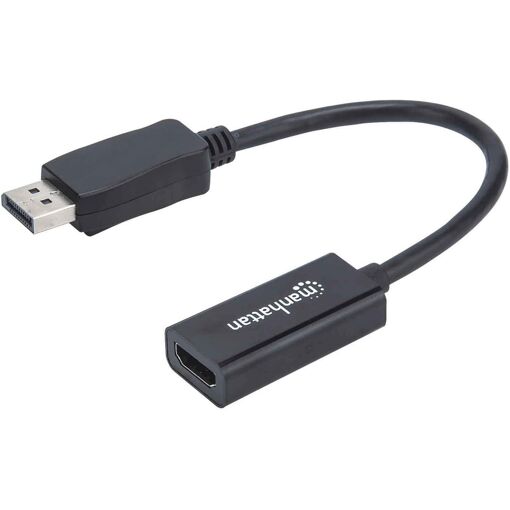 Adaptateur vidéo IC Intracom DisplayPort vers HDMI, 1080p@60Hz, Noir, 20 cm
