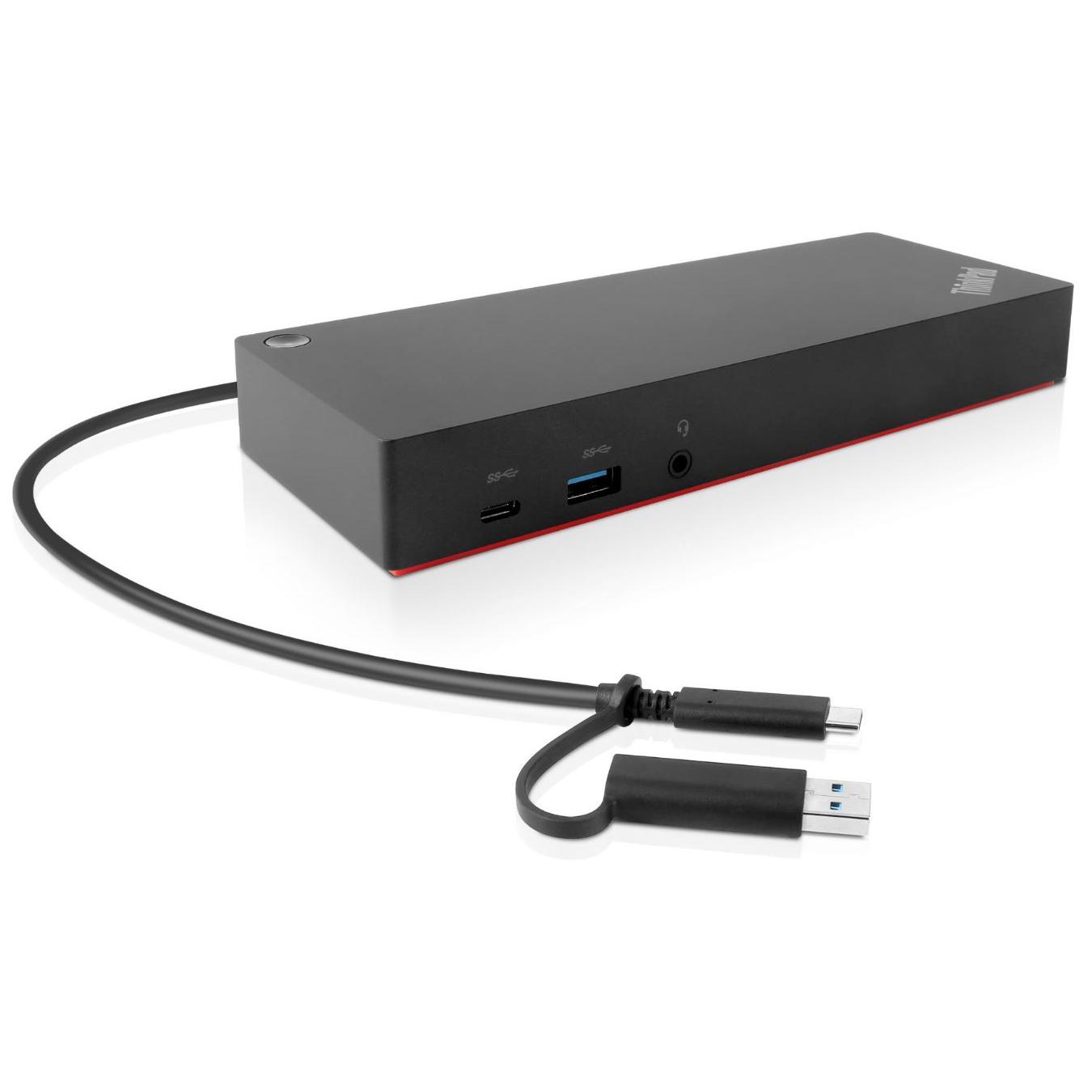 Lenovo Docking Station with Wired Connection - Black