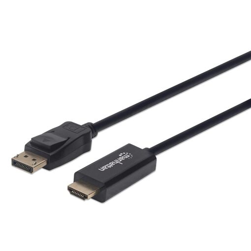 Câble adaptateur IC Intracom DisplayPort 1.1 vers HDMI, 1 m, noir, 1080p@60Hz