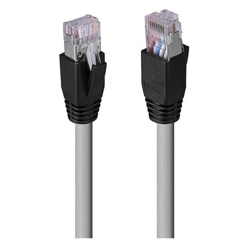 Lindy CAT6a U/FTP Shielded Patch Cable - 80m, 7.6mm, RJ-45 (M) to RJ-45 (M), Gray