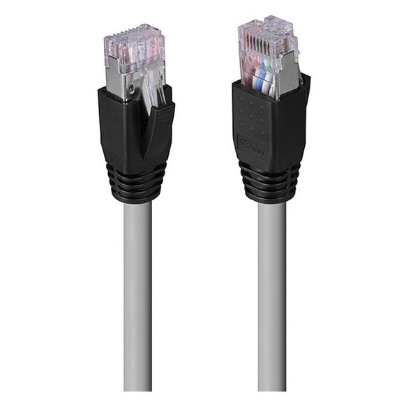 Lindy CAT6a U/FTP Shielded Patch Cable - 80m, 7.6mm, RJ-45 (M) to RJ-45 (M), Gray