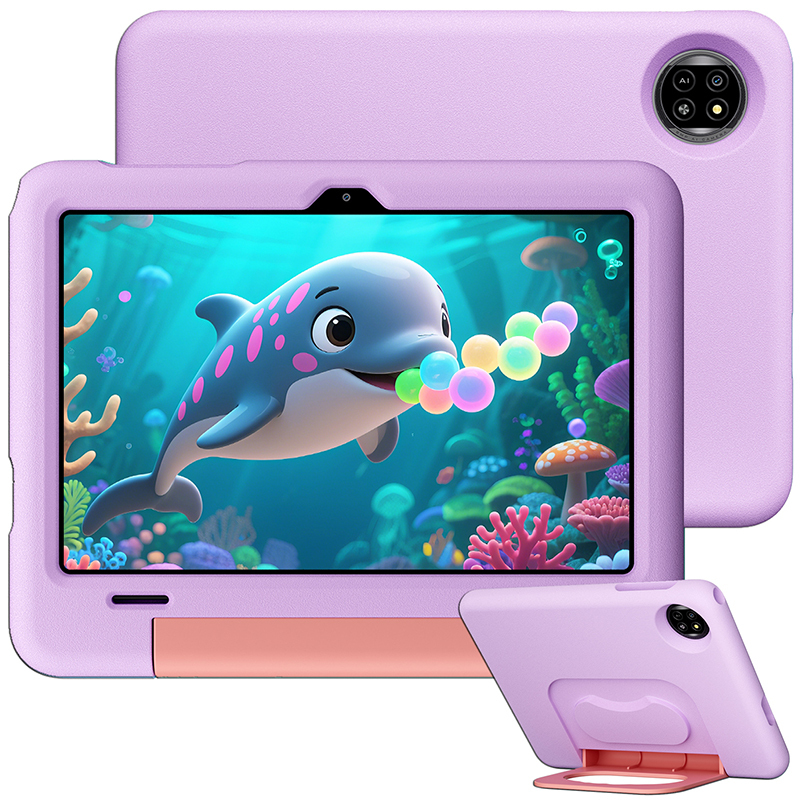 Blackview Kids Tab 20, Android 15, 10.1" Tablet, 12GB RAM, 64GB Storage, 2TB Expandable SD, 6600mAh Battery, Educational, Kids Space - Violet