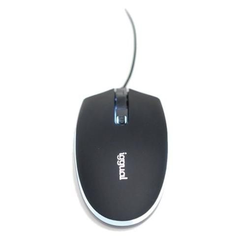 Iggual COM-LED-1600DPI Ergonomic Wireless Mouse