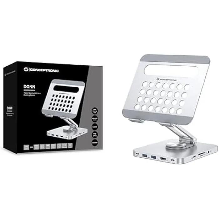 Conceptronic DONN26G 8-in-1 USB 3.2 Gen 1 Tablet Stand