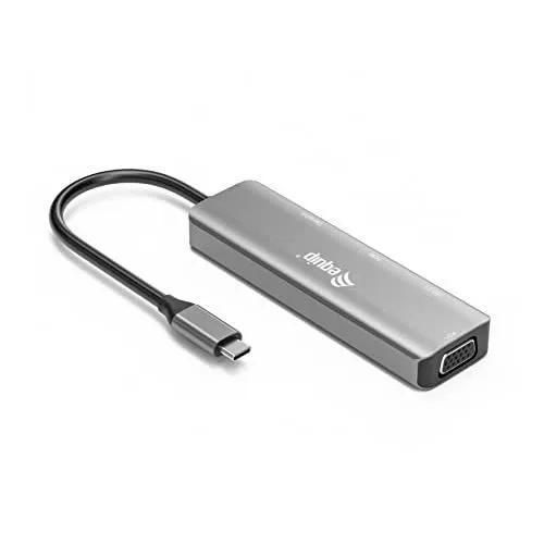 Equip USB Graphic Adapter - 133485 - 3840 x 2160 pixels - USB Type-C - Aluminium Black/Silver