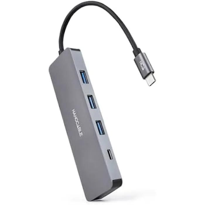 Nano Cable USB-C to 3 USB-A 3.0 + 1 USB-C Port Hub Adapter