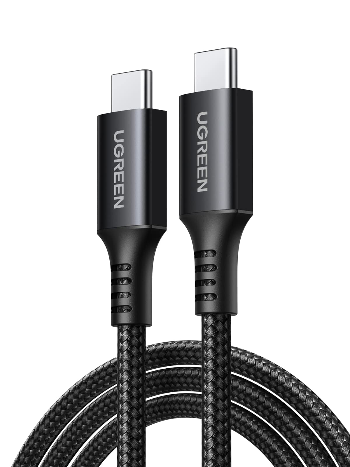UGREEN USB-C to USB-C Cable 1m 60W PD Braided Nylon Black/Gray
