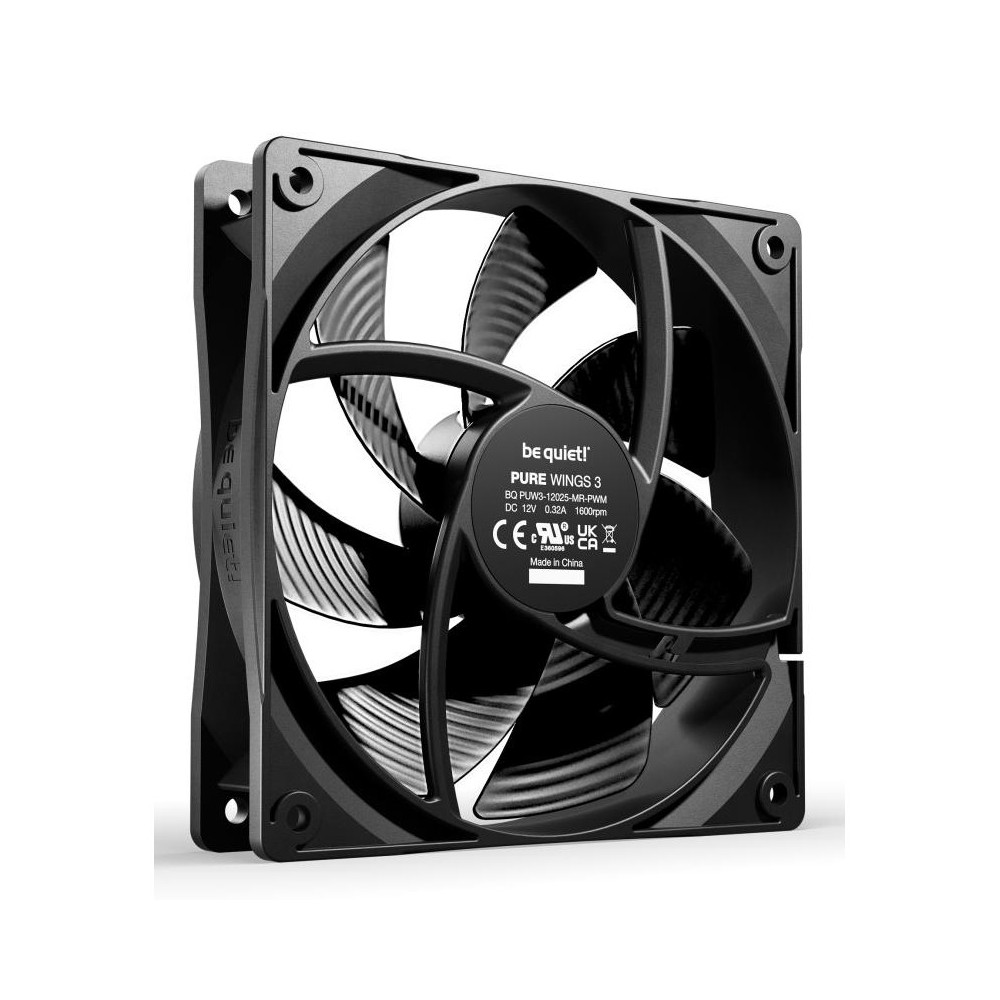 be quiet! Pure Wings 3 120mm PWM Fan Pack of 3 - Black