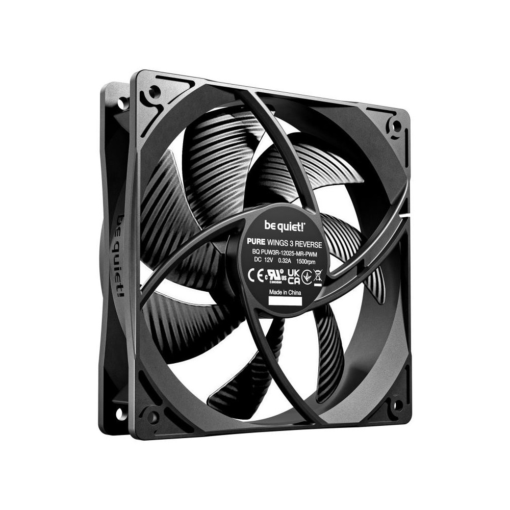 be quiet! Pure Wings 3 120mm PWM Reverse Black Fans - Pack of 3