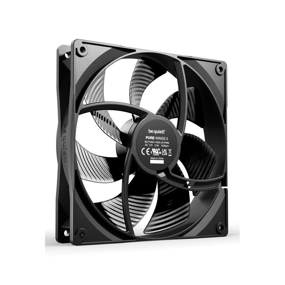 be quiet! Pure Wings 3 PWM Fan - 3 Pack, 1200 RPM, Black
