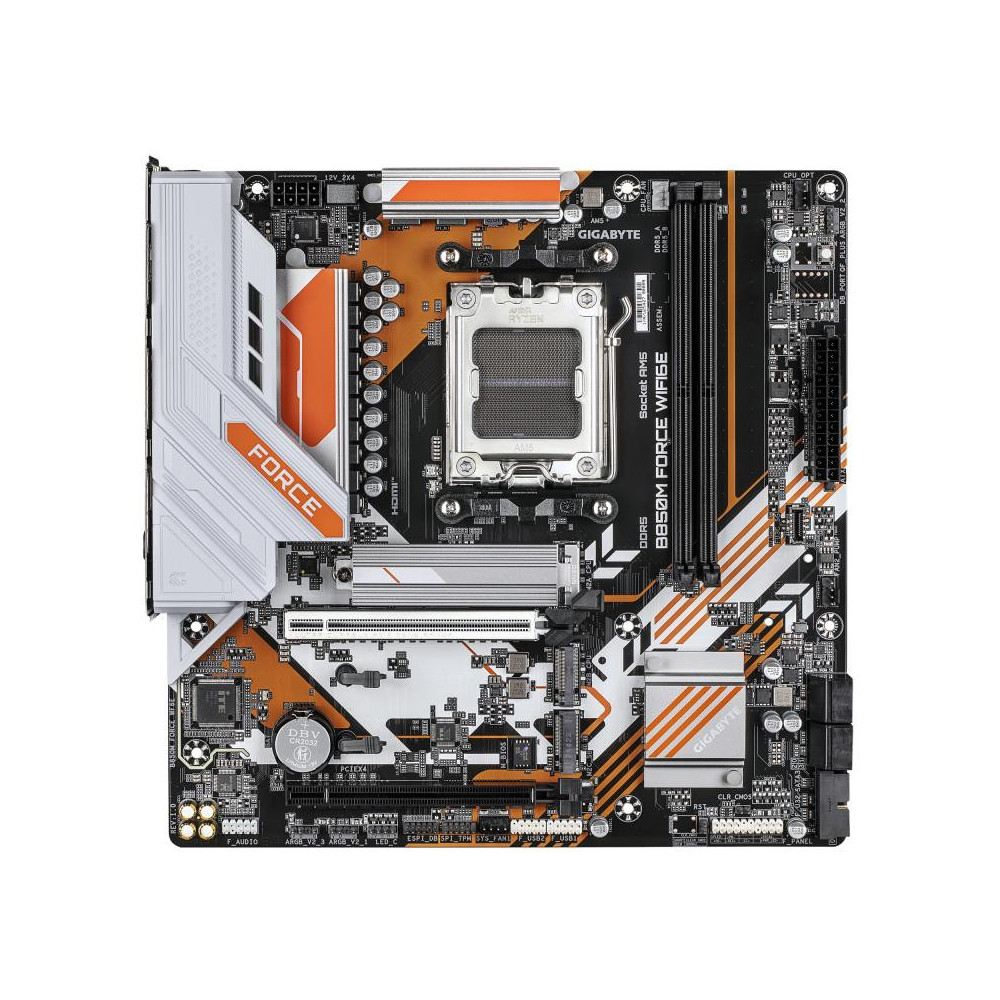 Gigabyte B850M FORCE WIFI6E Micro ATX Motherboard - AM5, 128GB DDR5, Wi-Fi 6E