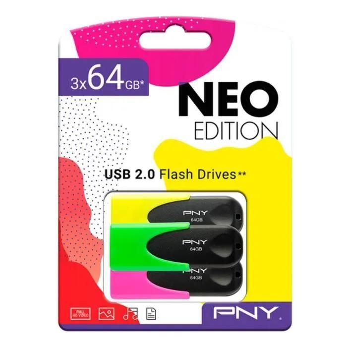 PNY 64GB USB Drive (3-Pack)