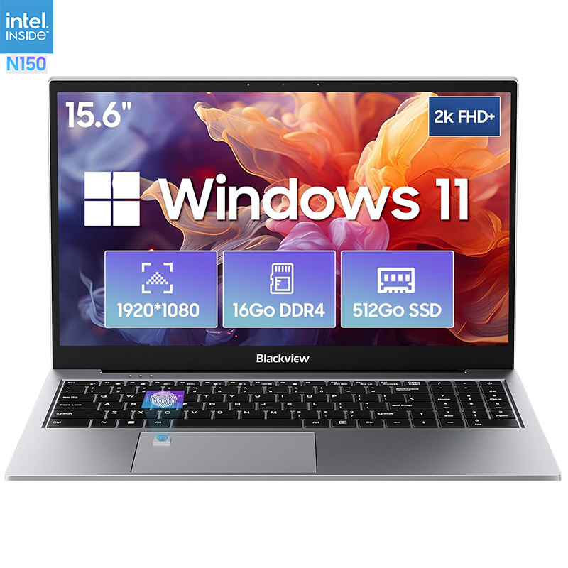 Blackview Acebook 8 - 15.6-inch FHD+ Laptop, Intel N150 - 16GB RAM - 512GB SSD - Windows 11 Home