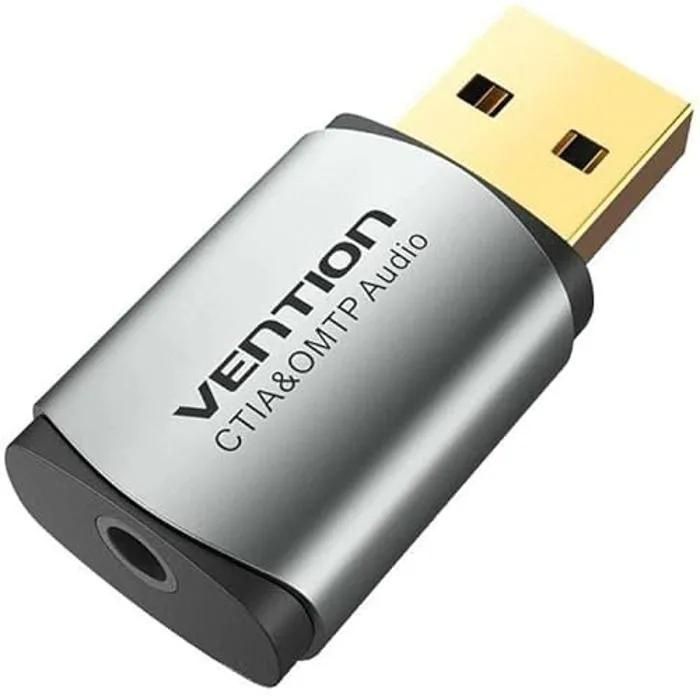 Vention External Sound Card Adapter USB to 3.5mm Female Jack