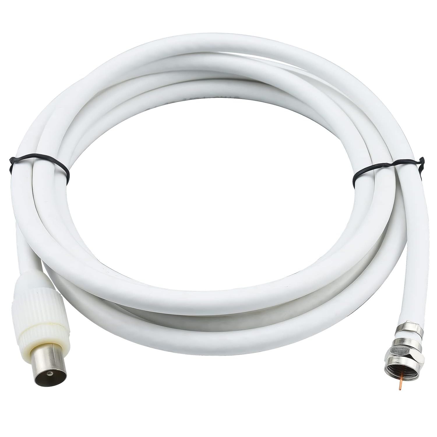 VSNDGHSUYDGF 75 Ohm Coaxial Cable Extension, 1.8M F Male to TV Male Connector