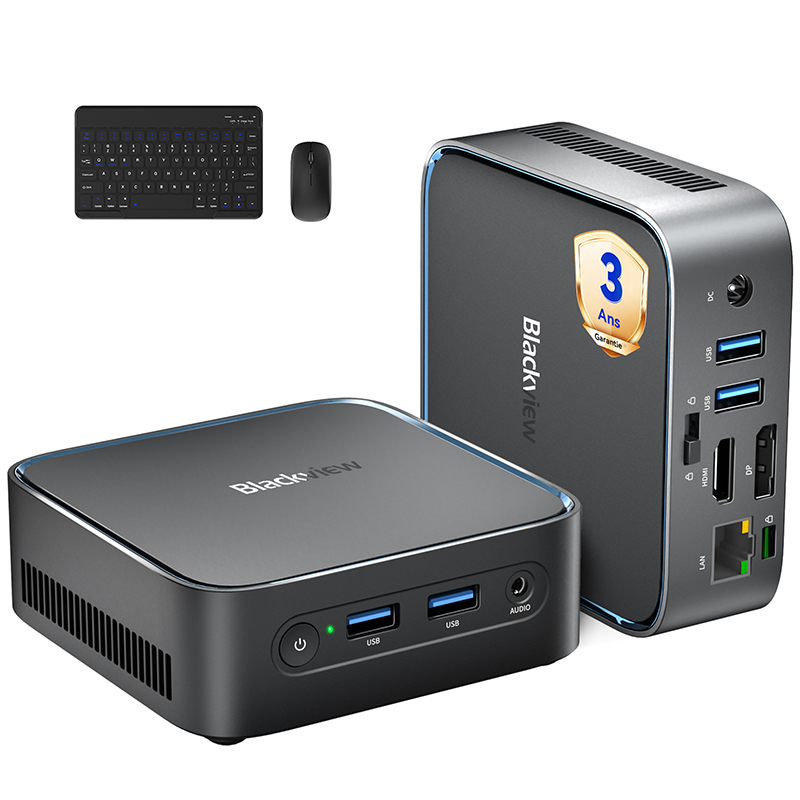 Blackview Mini PC MP50 - AMD Ryzen 5, 16GB DDR4, 512GB SSD, Windows 11 Pro