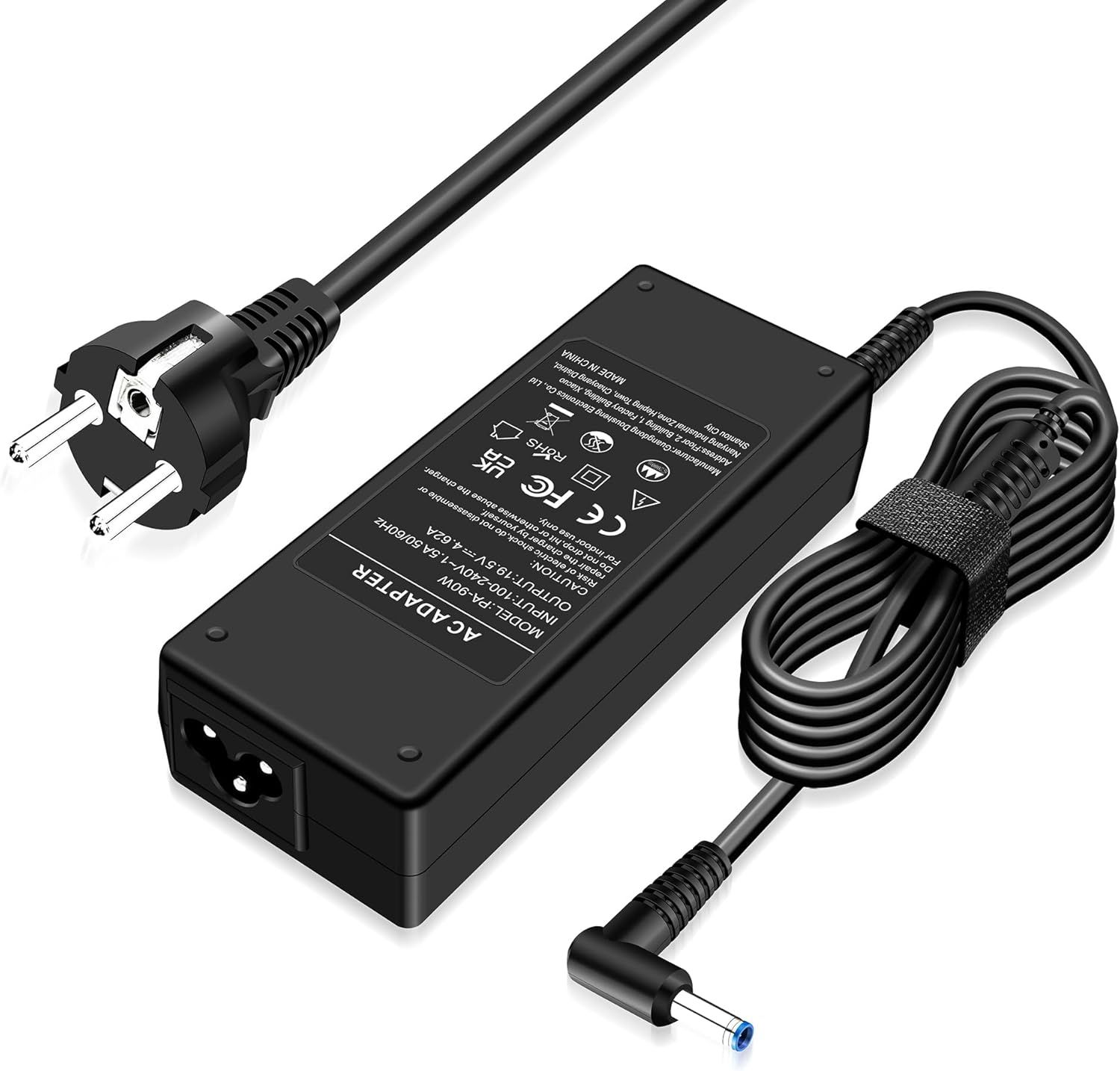 Cargador portátil de 90 W para HP Pavilion, EliteBook, ProBook y modelos seleccionados