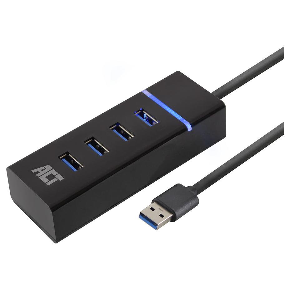 ACT AC6300 USB 3.2 Gen 1 (3.1 Gen 1) Type-A Hub & Connector - Black