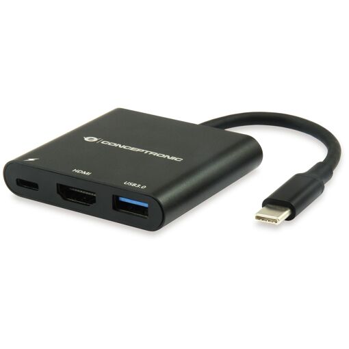 Estación de carga Conceptronic USB-C 3.2 Gen 1 (3.1 Gen 1) Negro