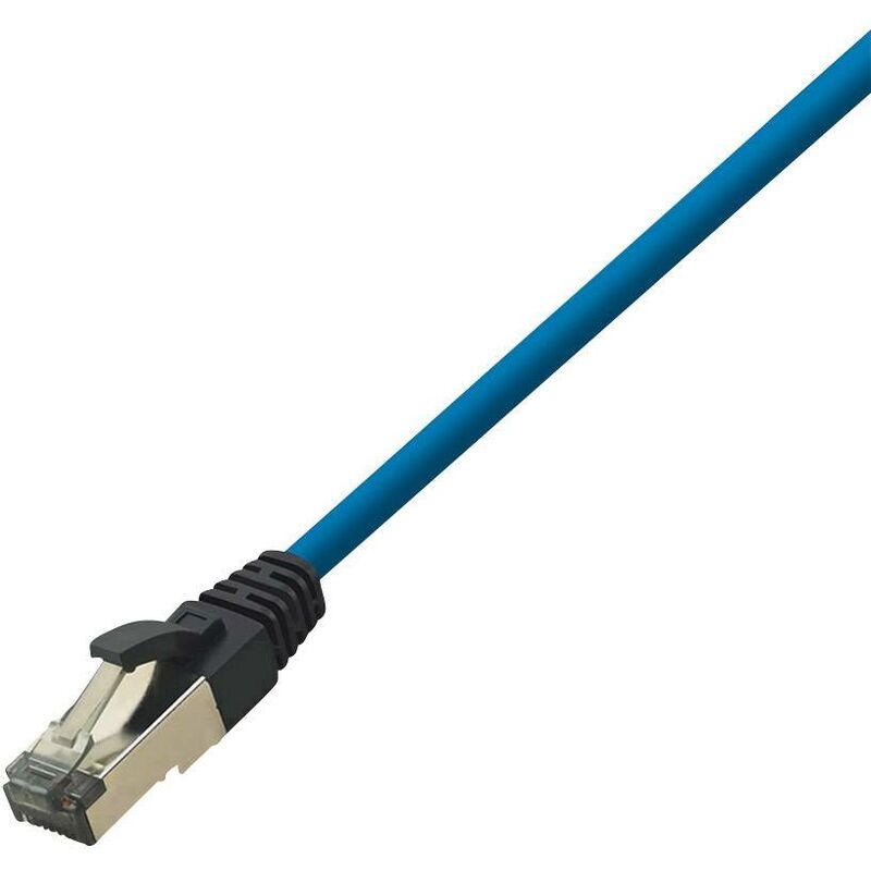 LogiLink Cq8056s RJ45 Network Cable, Cat 8.1 S/FTP 2.00m Blue Halogen-Free 1 Pc(s) R217431