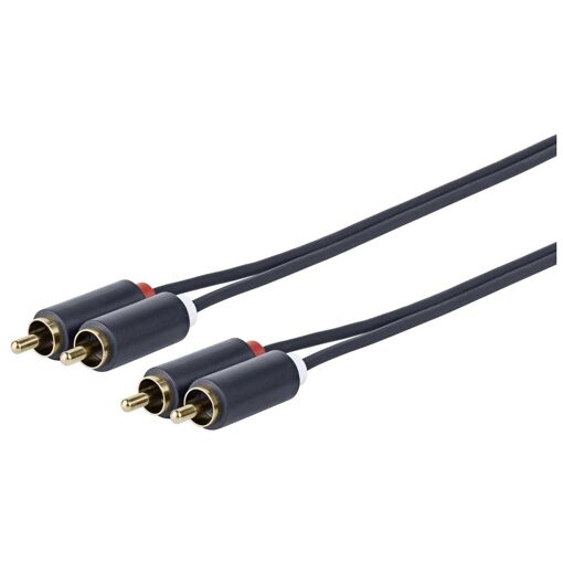 VivoLink 10ft Audio Cable, 2 x RCA Male to Male, Black