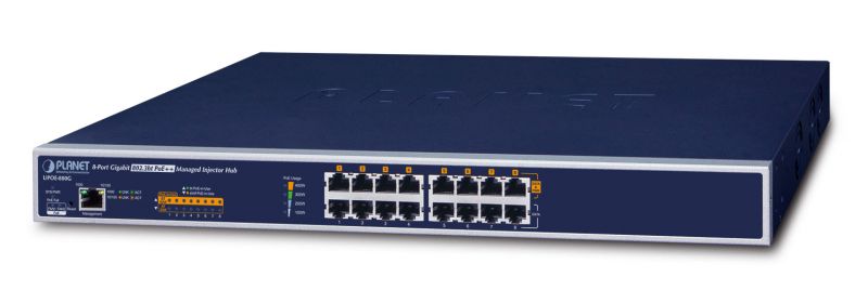 PLANET UPOE-800G Power Injector (Rack Mountable)