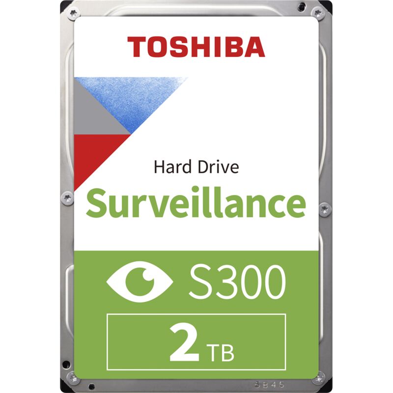 Toshiba S300 2TB Hard Drive (3.5', 5400 RPM, 128MB, SATA 6Gb/s)