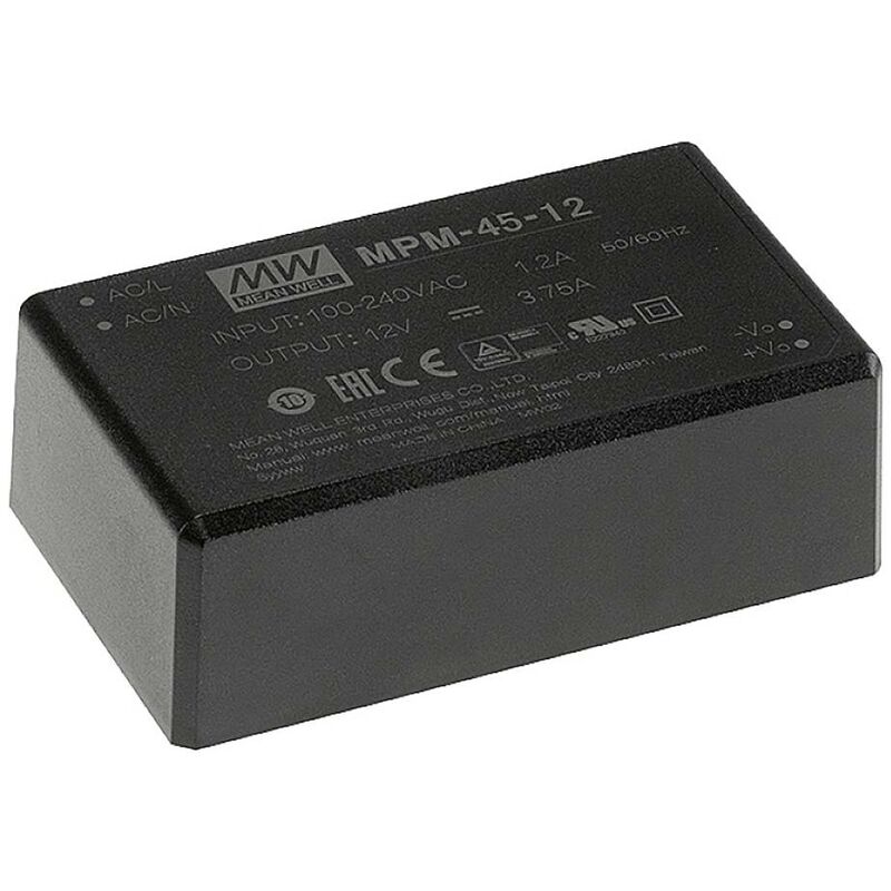Mean Well MPM-45-5 5V/DC 40W DC-AC Power Supply