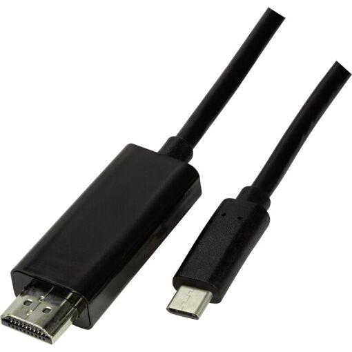 Câble adaptateur Logilink USB-C vers HDMI, 3 m Noir