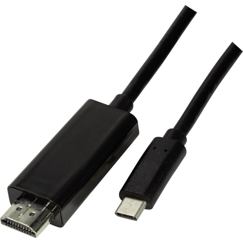 Cable adaptador LogiLink USB-C a HDMI, 3m Negro