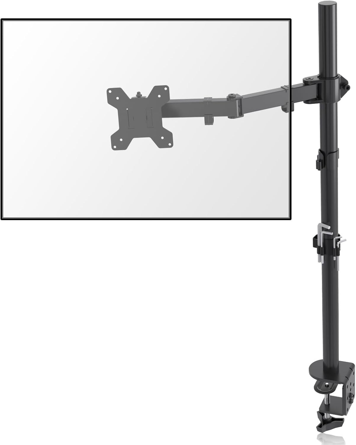 Universal PC Screen Stand, 13-32 Inch LCD/LED Monitor Arm with 80cm Pole, Adjustable Height and Tilt, Swiveling Rotation Vesa 75/100mm up to 10kg (MD6821)