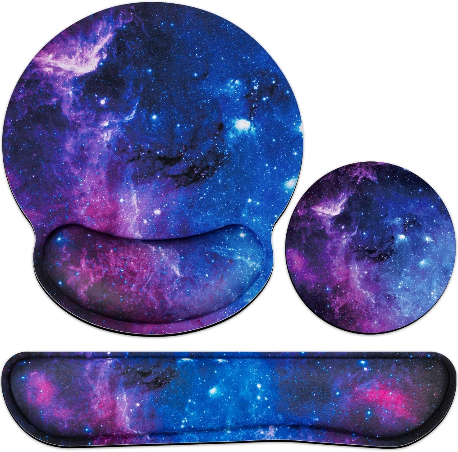 Ensemble de tapis de souris ergonomique 3 en 1