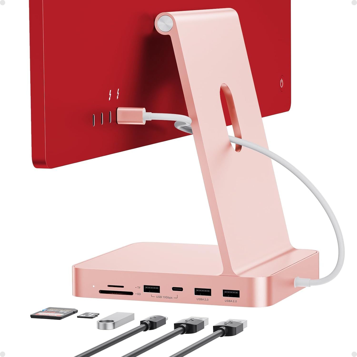 Hub USB C pour iMac 24 pouces M1/M3/M4 avec support SSD M.2 NVMe
