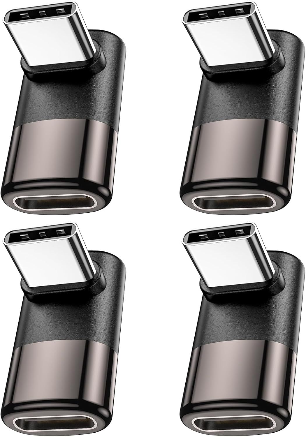 Adaptateur USB-C 90 degrés Synergie Serenité (Male vers Female) - PD100W, charge rapide, 8K @ 60 Hz