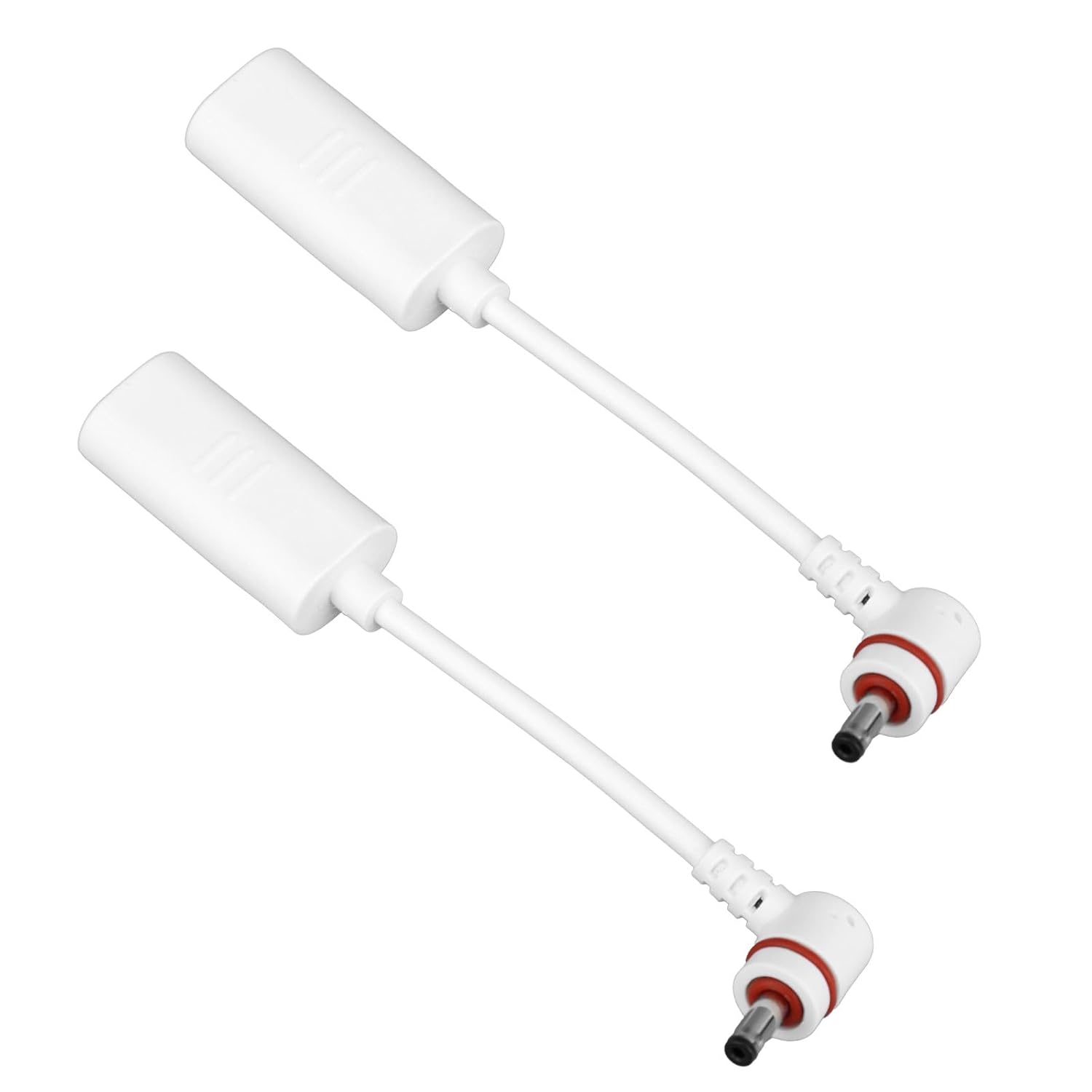SYNERGIA SERENITE 2-Piece USB-C to Barrel Plug Adapter, White