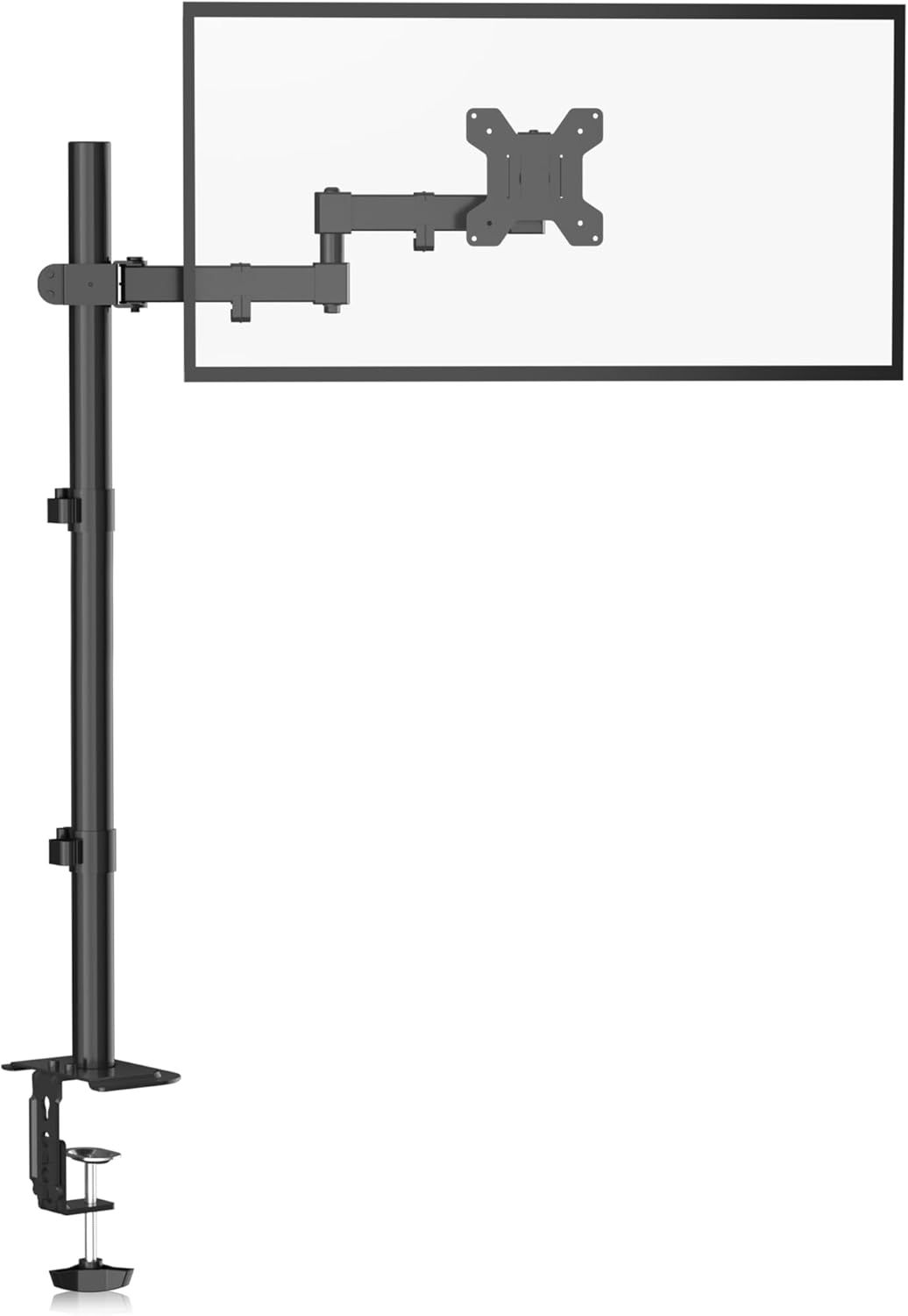 Adjustable Monitor Arm, Vesa Compatible for 13-32 Inch Screens - Black