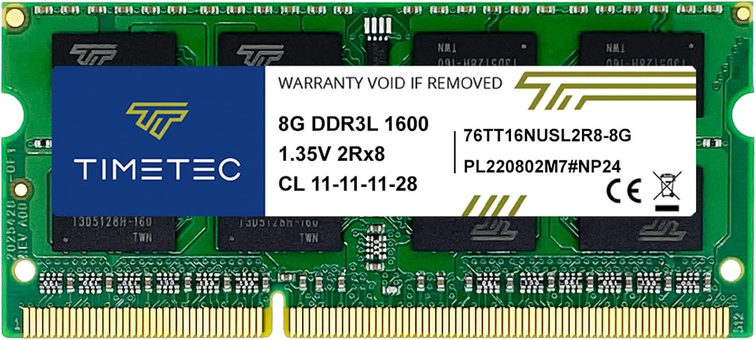 SYNERGIA SERENITE 8GB DDR3L/DDR3 1600MHz PC3-12800 SO-DIMM Memory Module