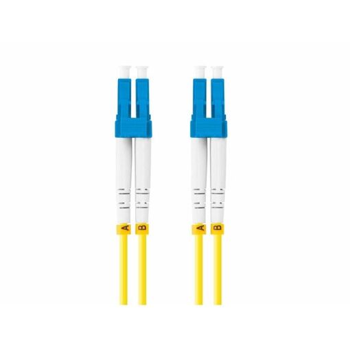 Lanberg LC/UPC-LC/UPC Duplex Fiber Optic Cable 3mm LSZH G657A1 3M Yellow