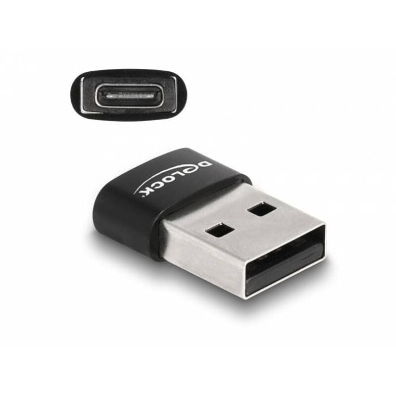 Delock USB 2.0 Adapter [1x USB 2.0 Type A Male - 1x USB-C Female]