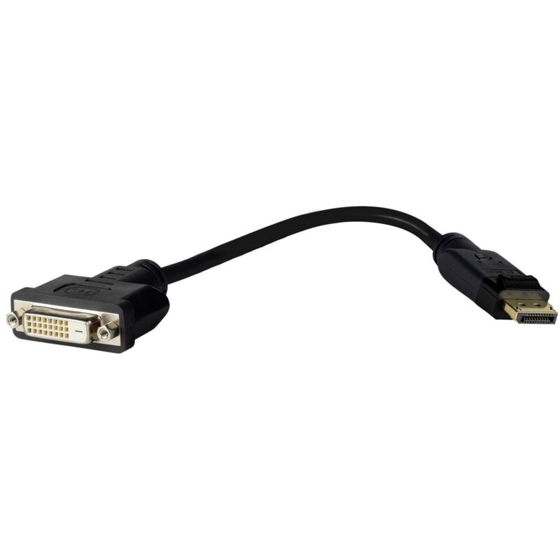 VivoLink DisplayPort to DVI-D Adapter 0.2m - Black