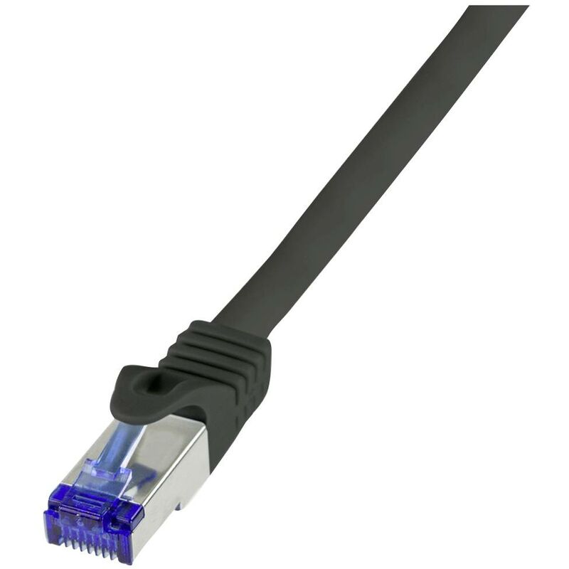 Câble de patch LogiLink Cat.6A, 10 m, Noir (1 pièce)