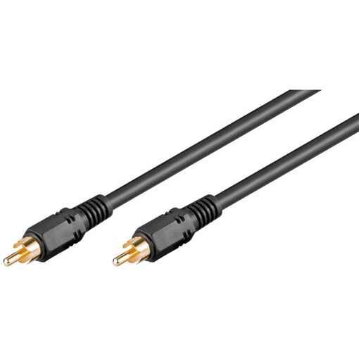 Cable de audio digital coaxial Goobay, RCA S/PDIF, doble blindaje, conectores chinch, 10m