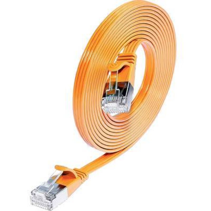 Wirewin 9120064012052 RJ45 Network Cable, Cat 6a Patch Cable U/FTP 0.25m Orange 1 Piece(s) Y103052