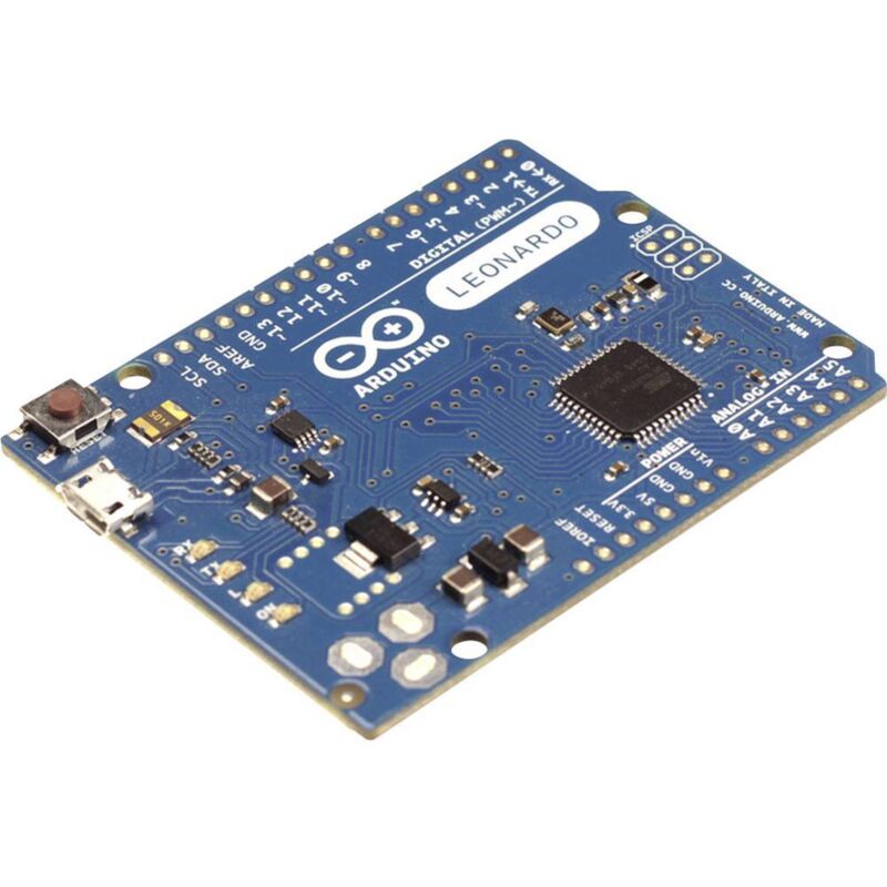 Arduino Leonardo Board (ATmega32u4, 20 I/O Pins, 16 MHz)