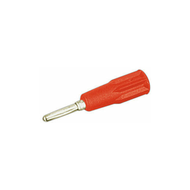 Conector Mini Banana Dorado Amarillo, 10A/230V, Diámetro de Contacto 1,8 mm