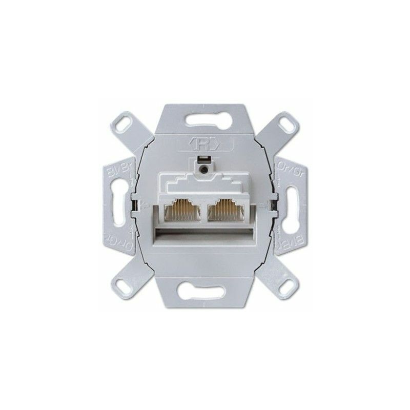Jung RJ45 Cat 6 Double Port, UAE Standard